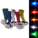 Honbay 50pcs Mixed Colour 5mm Leds Pre Wired Light 50 Count (pack Of 1), Blue. Fixed Price $12.59.