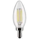 Satco S21274 - 5.5 Watt B11 Led E12 Clear Light Bulbs 3000k (6 Or 24 Pack). Fixed Price $142.80.