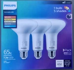 (6 Bulbs) Philips Led 40w Frosted Soft White A19 (non-t20): Standard E26 Base. Fixed Price $24.98.