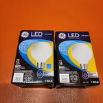 Ge Led Frosted Decorative Globe 60w Soft White Dimmable Uses 5.5w Lot Of 2 Bulbs. Fixed Price $2.99.