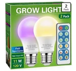 (2) Briignite Grow Light Bulbs, 4 Full Spectrum Growth Modes, 3/9/12/18h Timing. Fixed Price $9.99.