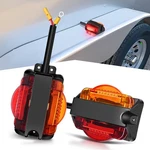 Gooacc Led Fender Pedestal Light 2pcs 14 Diodes Red Amber Pre Wired Trailer T.... Fixed Price $37.51.