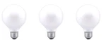 Sylvania Double Life 25w Globe Light Bulbs, White, Frosted, G25, 3000k. Fixed Price $16.77.