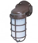 Satco Nuvo 1-light Outdoor Wall Sconce Old Bronze Frosted Glass 150w 120v 76-621. Fixed Price $15.00.