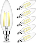 Honesorn Candelabra Led Bulb, E12 6 Count (pack Of 1), 5000k Daylight White. Fixed Price $17.19.