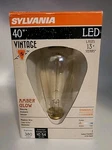 Sylvania Dimmable Led Light Bulb 40w. Vintage Amber Brilliant. 13 Yrs. St19. Fixed Price $8.99.