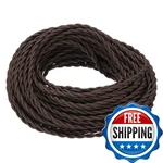 Patikil 100 Ft Twisted Cloth Covered Wire, Ul Listed 18awg 2-conductor Vintage C. Fixed Price $71.75.