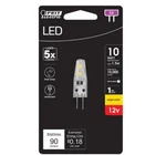 Feit 10-watt Eq. Bright White T4 G4 Bi-pin Base 12-volt Landscape Led Light Bulb. Fixed Price $6.95.