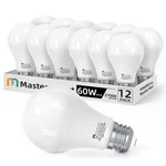 Mastery Mart A19 Led Bulbs 60 Watt Equivalent, Pack Of 12, 2700k Soft White. Fixed Price $31.99.