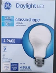 (8 Bulbs) Ge Led Light Bulbs, 60 Watt, Daylight, A19. Fixed Price $19.98.