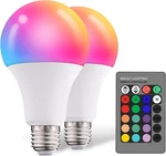 Dimmable E26 Warm Led Light Bulb, 6w Rgbw Color 500lm With 16 Changing Mod. Fixed Price $17.99.