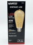 Satco S9578 St19 Vintage Led, 40w Equivalent, 2000k Amber, E26 Base. Fixed Price $9.50.