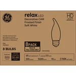 Led Light Bulbs 60w Soft White Candle Frosted Medium Base 8 Pack Ge Relax Lights. Fixed Price $46.99.