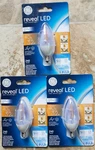 New 3x Ge Reveal Led 40 W Uses (3.2w) Long-life Low-energy Bulbs 13yr Life. Fixed Price $9.00.