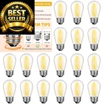 Gvvoohome 24 Pack Led S14 Replacement Light Bulbs, Pack, Warm White. Fixed Price $25.64.
