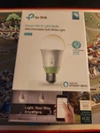 Tp-link Smart Wi-fi Led Bulb 60w Equivalent Bulb, White, Dimmable New. Fixed Price $21.35.