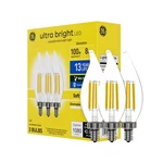 Led Light Bulbs 100w Soft White Candelabra Ca12 3 Pack Ge Ultra Bright Candle. Fixed Price $28.99.