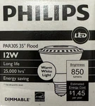 (2) Philips 12-watt Par30s Dimmable 35 Degree Led Flood Light - 850 Lumens New. Fixed Price $19.95.