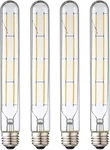 Leools 8.9 T10 Led Bulb, 8w Dimmable Edison Tubular Bulb Soft White-3000k Bx19. Fixed Price $39.99.