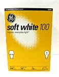 Ge Soft White 100w Bulbs (4 Pack), Collector S Item, Nos, A19, Old School. Fixed Price $50.00.