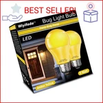 Wiyifada Led Bug Light Bulbs Outdoor 2 Pack, 9w Amber Bulbs, 100w Equivale. Fixed Price $18.46.