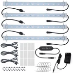 Litever Grow Light Strip Kit 36w With Timer, 4 Pcs Small, Purple. Fixed Price $54.63.