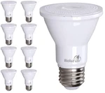 8 Pack Dimmable Par20 5000k Daylight Floodlight Bulbs 90+ Cri 5.5w = 50w75w Inca. Fixed Price $40.49.