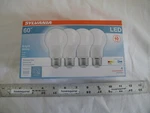 (4) New Sylvania 60w Led A19 Light Bulbs Bright White 3500k / Non-dimmable. Fixed Price $19.90.