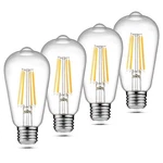 Ascher Vintage Led Edison Bulbs 4 Pack St58 6w E26 2700k Warm White 60w. Fixed Price $18.00.