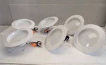 6-pack Feit Electric 5/6" Led White Retrofit Recessed Light Trim Dimmable. Fixed Price $34.20.