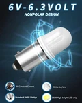 10 Pack Ba9s Led Bulbs 6v Ac/dc Non Polarity #44 47 755 1893 1895 1847. Fixed Price $20.88.