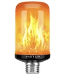 Y-stop Flame Light Bulbs, Led Fire Bulb With Flickering Effect, 4 Modes (3 Pack). Fixed Price $18.00.
