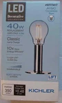 Kichler Led 40w/4w A15c Candelabra Filament-soft White-dimmable-513715-save 2+. Fixed Price $3.00.