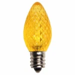 25 C7 Yellow Led Christmas Light Bulbs Faceted Smd Retro Fit Dimmable Bulb. Fixed Price $22.99.