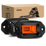 Nilight 2 Pcs 20w Flush Mount Amber Led Pods Flood Beam Work Offroad Driving .... Fixed Price $60.04.