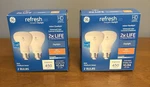 (2) Ge Refresh 45w Led Hd Bulbs R20 Medium Base Indoor Flood Daylight 2 Pack. Fixed Price $12.99.