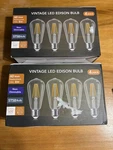 Yansun St58 E26 60w Equivalent Vintage Led Edison Bulb Warm White 2700k (8-pack). Fixed Price $22.00.