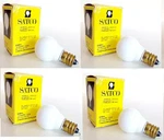 4pcs Satco S3864 120v 10-watt G8 Globe Light Bulb, Glossy White, Candelabra Base. Fixed Price $28.99.