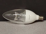 Phillips Sparkle Effect 4.5w Dimmable E12 Candelabra Clear Light Bulb 3pm5. Fixed Price $5.99.