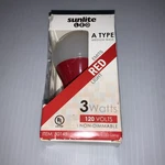 Led A Type Color Red 3w Light Bulb Medium E26 Base Sunlite 80148-su-new-ship 24. Fixed Price $28.57.