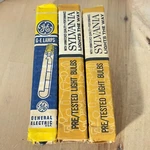 Lot 3 Bulbs, Sylvania T 6 1/2a Exit Clear 20w 18143, Ge Fg648-x Tubular Bulb 120. Fixed Price $10.00.