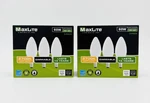 Maxlite 5w Replacement Led Frost Filament B10 Light Bulbs - 6 Pack (two 3 Packs). Fixed Price $14.99.