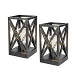 Wingbo 2pk Retro Battery Table Lamps, Cordless, Fairy Light Bulb. Fixed Price $81.59.