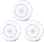 Star-spangled 3 Pack 3.1 Motion Sensor Lights Indoor Aa Battery Operated, Stick. Fixed Price $14.35.