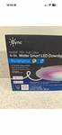 Ge Cync 4 In. Smart Led Wafer Downlight Full Color Rgb Wi-fi Canless 93130934. Fixed Price $21.99.