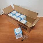 Lot Of Abco 25w 130v Round/globe Clear Light Bulbs. Fixed Price $19.95.