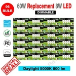 96 Pack Maxlite Dimmable Led 8w Daylight Light Bulb A19 60w Replacement 5000k. Fixed Price $149.95.