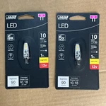 Feit Electric 10-watt Equivalent Bright White (3000k) T4 G4 Bi-pin 12-volt (2pk). Fixed Price $12.99.