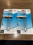 2-pack Lot Philips Clear T6.5 Lamp 25w Intermediate 416289 Appliance Light Bulb. Fixed Price $13.00.