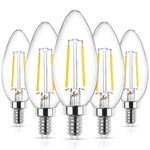 Ascher E12 Led Classic Candelabra Clear Light Bulb, 4w, Equivalent 40w, Warm .... Fixed Price $19.78.